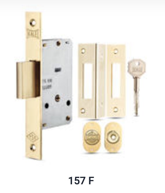 157 F Kale Safety Mortise Lock With Cross Key Type Cylinder