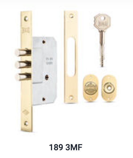 189 3MF Kale Safety Mortise Lock With Cross Key Type Cylinder