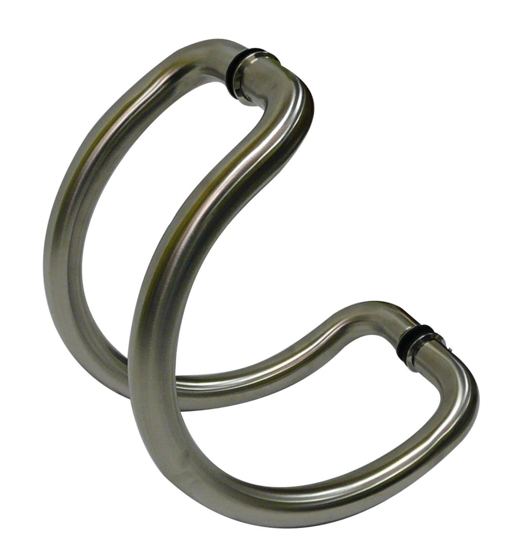 79 Jaladera C para cristal en acero inoxidable